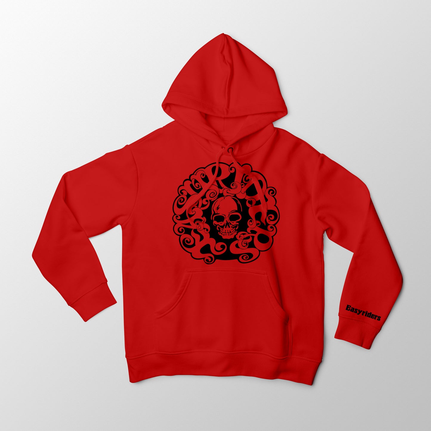 Black on Red Old School Easyriders Hoodie (Copy)